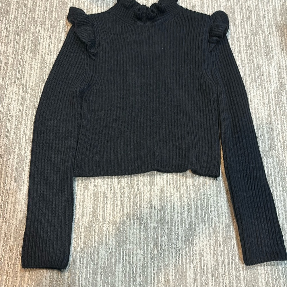 Black cashmere sweater